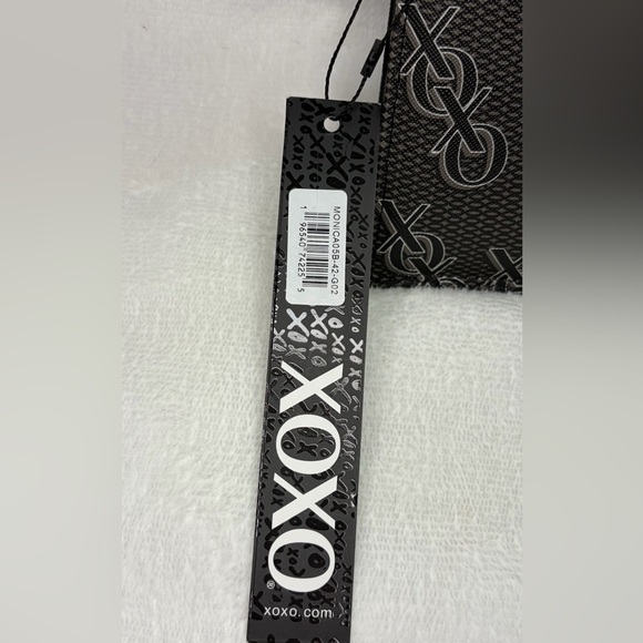 XOXO Monogram Black and Gray Clutch - Picture 3 of 5